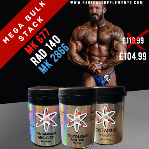 Mega Bulk Stack (RAD140 / MK677 / Ostarine)